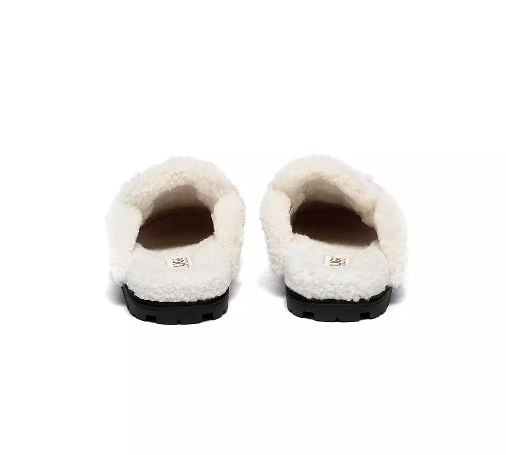 UGG AUSTRALIAN SHEPHERD Ugg Slippers Sheepskin Wool Shearling Lined Remi