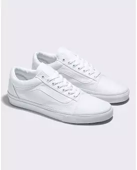 VANS UNISEX Old Skool Canvas Shoe (White)