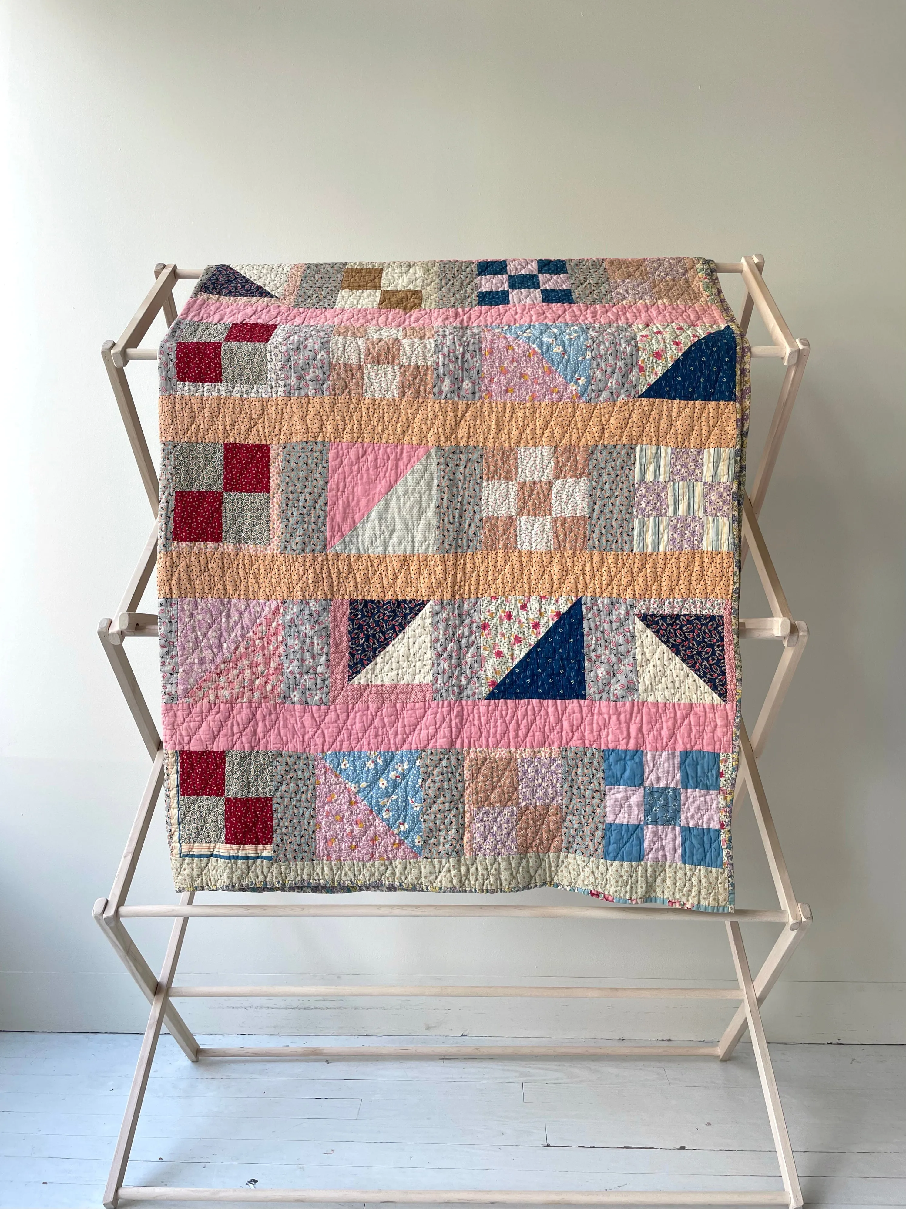 Vintage Nine Patch Variation Quilt