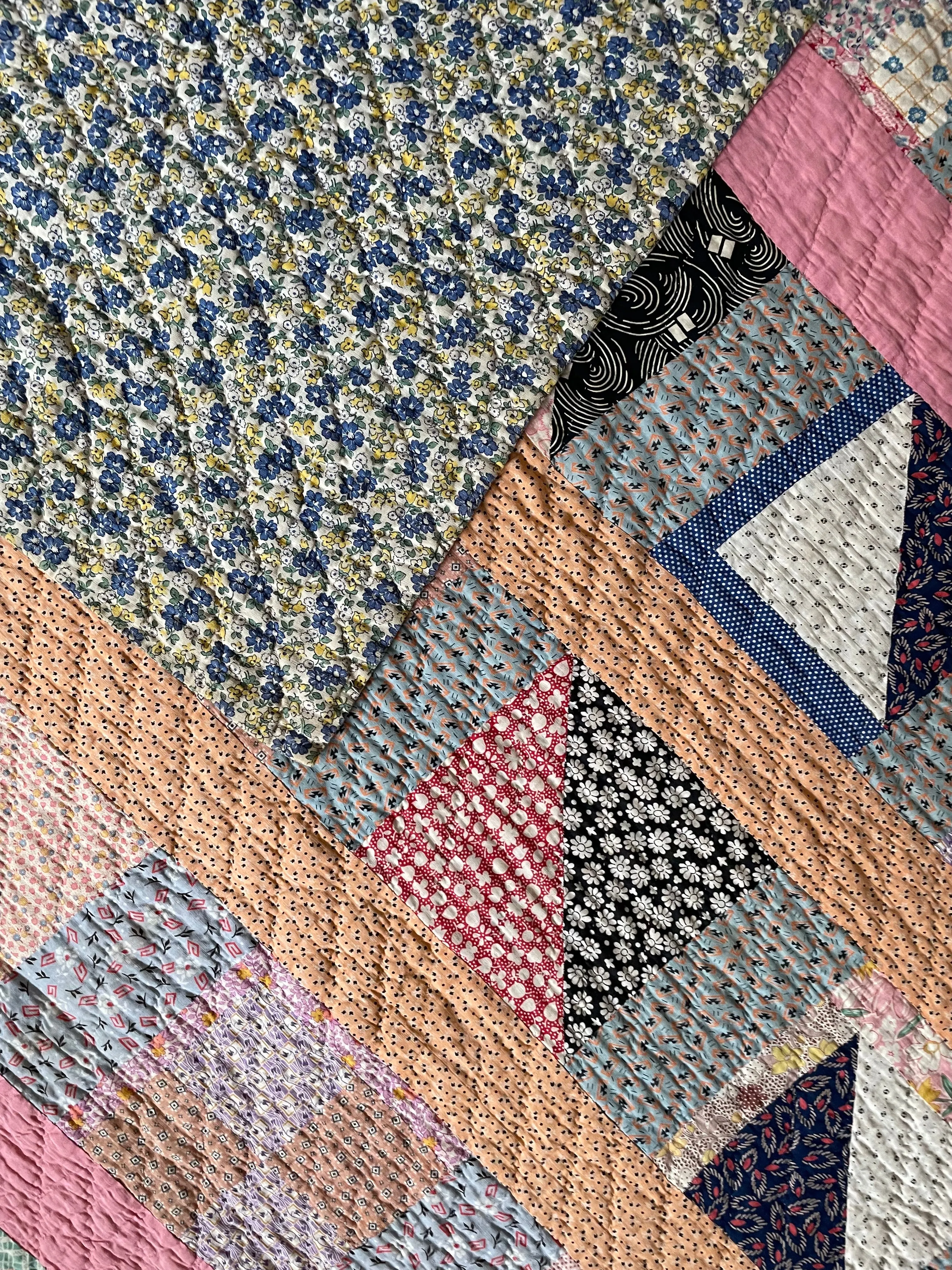 Vintage Nine Patch Variation Quilt