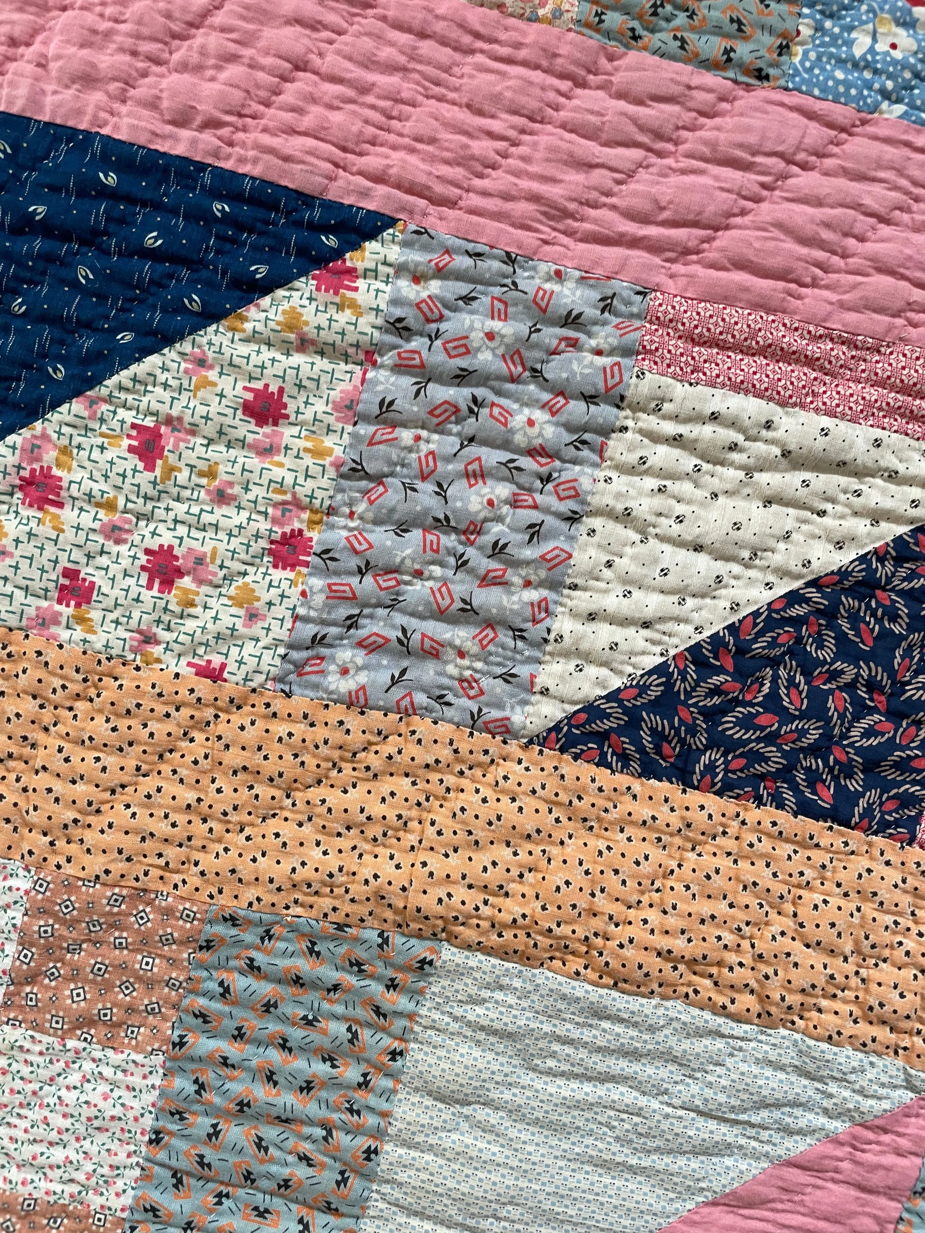 Vintage Nine Patch Variation Quilt