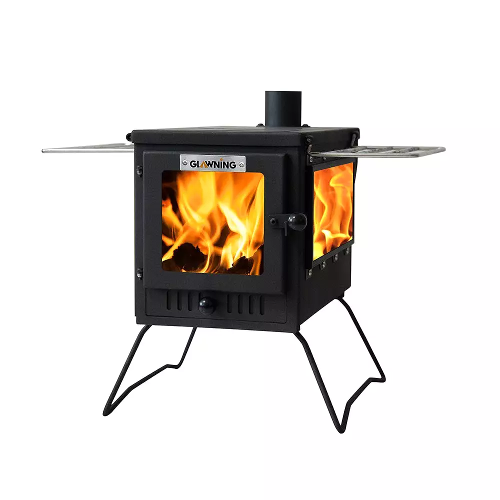 Vista 'Sista': Portable Woodburner with Carry Bag, Racks, Flue Pieces, Spark Arrestor