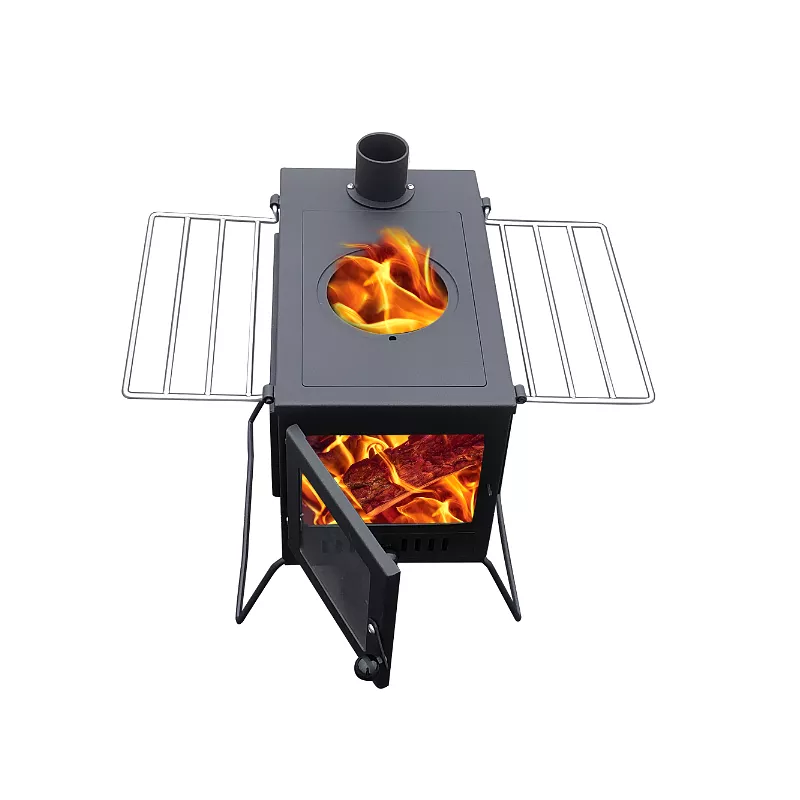 Vista 'Sista': Portable Woodburner with Carry Bag, Racks, Flue Pieces, Spark Arrestor