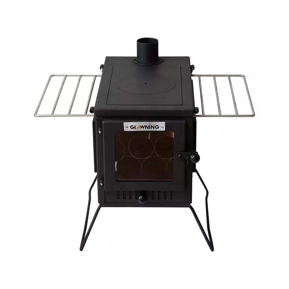 Vista 'Sista': Portable Woodburner with Carry Bag, Racks, Flue Pieces, Spark Arrestor