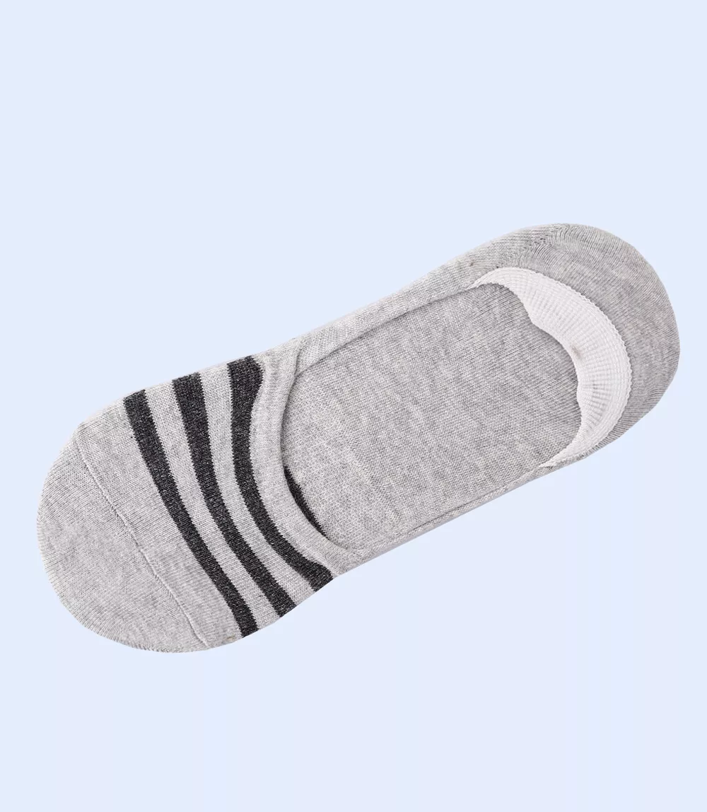 WA0982-GREY-No-show Socks For Men