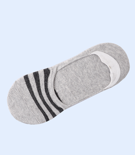 WA0982-GREY-No-show Socks For Men