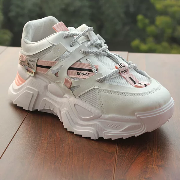 White & Pink Jogger for women