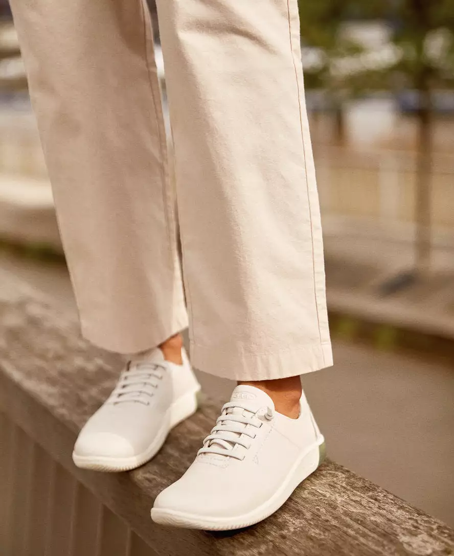 Women's KNX Leather Sneaker  |  Star White/Star White